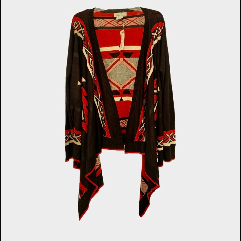 Cardigan Waterfall Style Large NWT Noveaux - Picture 1 of 6